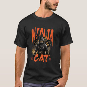 Japanse Ninja Kat Voor Mannen Jongens Vrouwen Kind T-shirt