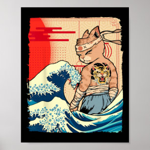 Japanse Ninja kunst en Japanse karate Poster
