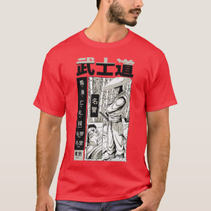 Japanse Ninja met Kanji Cool Japan Warrior Kata T-shirt