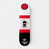 Japanse Ninja Monogrammed Skateboard (Voorkant)