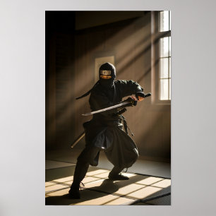 Japanse Ninja Schaduw Krijger Poster