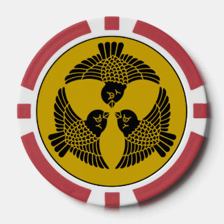 Japanse Noble Three Sparrow Crest Poker Chips