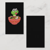 Japanse noedels Kawaii Frog Ramen Visitekaartje (Voorkant / Achterkant)