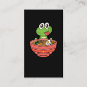 Japanse noedels Kawaii Frog Ramen Visitekaartje (Voorkant)