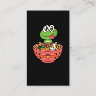 Japanse noedels Kawaii Frog Ramen Visitekaartje