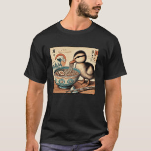 Japanse Noedels Zonsondergang Kunst Wilde Dieren E T-shirt
