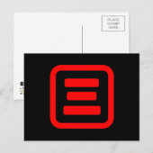 Japanse nummer drie 三 【 San 】 Kanji Briefkaart (Voorkant / Achterkant)