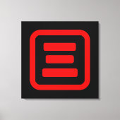 Japanse nummer drie 三 【 San 】 Kanji Canvas Afdruk (Voorkant)