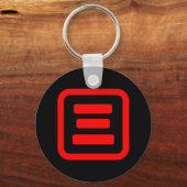 Japanse nummer drie 三 【 San 】 Kanji Sleutelhanger (Voorkant)