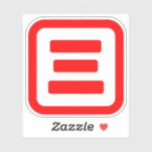 Japanse nummer drie 三 【 San 】 Kanji Sticker (Vel)