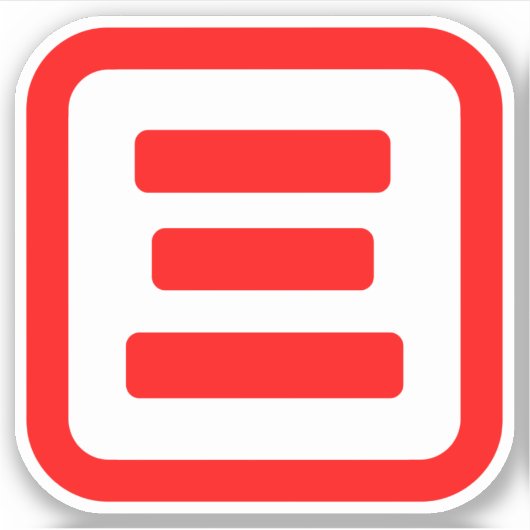 Japanse nummer drie 三 【 San 】 Kanji Sticker (Voorkant)