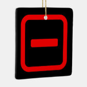 Japanse nummer één 一 Ichi 】 Kanji Keramisch Ornament (Rechts)