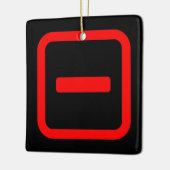 Japanse nummer één 一 Ichi 】 Kanji Keramisch Ornament (Links)