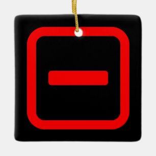 Japanse nummer één 一 Ichi 】 Kanji Keramisch Ornament