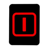 Japanse nummer één 一 Ichi 】 Kanji Magneet (Verticaal)