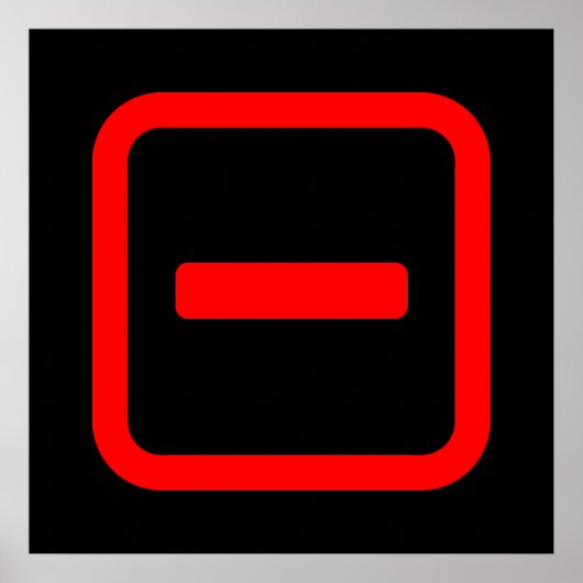 Japanse nummer één 一 Ichi 】 Kanji Poster (Voorkant)