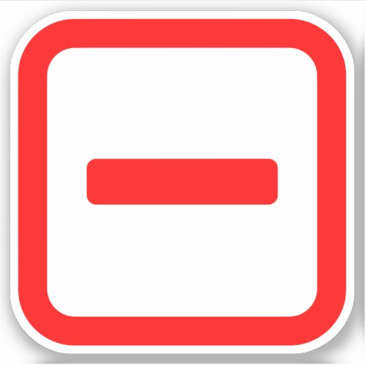 Japanse nummer één 一 Ichi 】 Kanji Sticker (Voorkant)