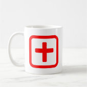 Japanse nummer Tien 十 【 Ju 】 Kanji Koffiemok (Links)