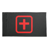 Japanse nummer Tien 十 【 Ju 】 Kanji Kussensloop (Achterkant-Links)