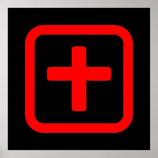 Japanse nummer Tien 十 【 Ju 】 Kanji Poster (Voorkant)