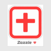 Japanse nummer Tien 十 【 Ju 】 Kanji Sticker (Vel)