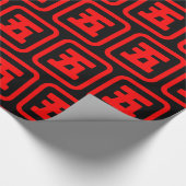 Japanse nummer vijf 五 【 gaat 】 Kanji Cadeaupapier (Hoek)