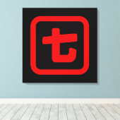 Japanse nummer zeven 七 【 Nana 】 Kanji Canvas Afdruk (Insitu (Houten vloer))