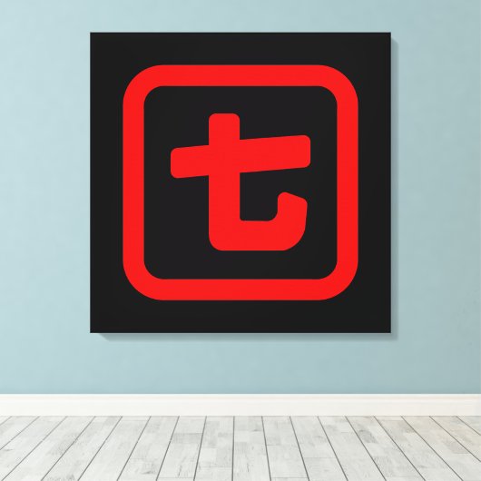 Japanse nummer zeven 七 【 Nana 】 Kanji Canvas Afdruk (Insitu (Houten vloer))
