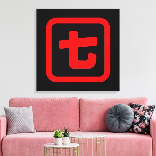 Japanse nummer zeven 七 【 Nana 】 Kanji Canvas Afdruk (Insitu (Woonkamer))