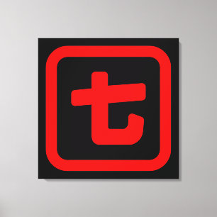 Japanse nummer zeven 七 【 Nana 】 Kanji Canvas Afdruk
