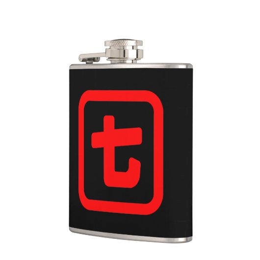 Japanse nummer zeven 七 【 Nana 】 Kanji Heupfles (Links)