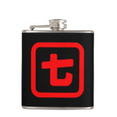 Japanse nummer zeven 七 【 Nana 】 Kanji Heupfles (Voorkant)