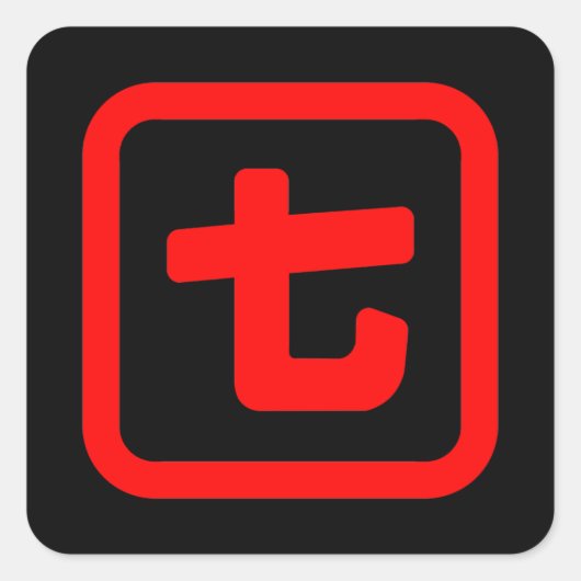 Japanse nummer zeven 七 【 Nana 】 Kanji Vierkante Sticker (Voorkant)