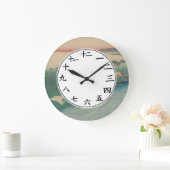 Japanse nummers bepalen de zonnerivier de Bird Art Grote Klok (Huis)