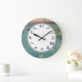 Japanse nummers Zee Bird Sunset Grote Klok (Huis)