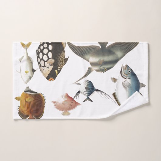 Japanse oceaan - Dataset voor vishanddoeken Bad Handdoek (Handdoek)