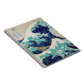 Japanse oceaangolven asthetische strand esthet notitieboek (Rechterzijde)