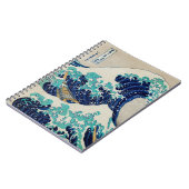 Japanse oceaangolven asthetische strand esthet notitieboek (Linkerzijde)