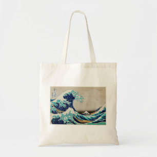 Japanse oceaangolven asthetische strand esthet tote bag