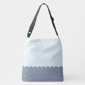 Japanse oceaangolven gevlekt crossbody tas (Achterkant)