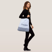 Japanse oceaangolven gevlekt crossbody tas (Op model)