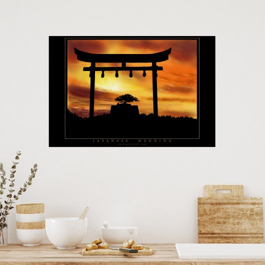 Japanse ochtend poster (Keuken)
