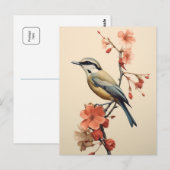 Japanse ochtendvogel briefkaart (Voorkant / Achterkant)