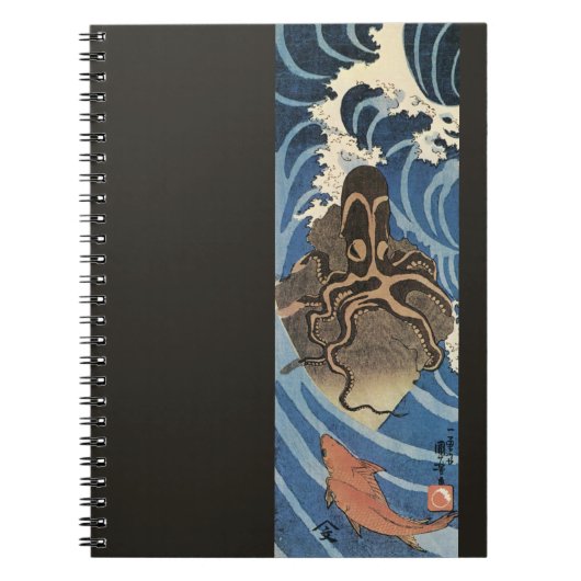 Japanse octopus en karper Notitieboek (Voorkant)