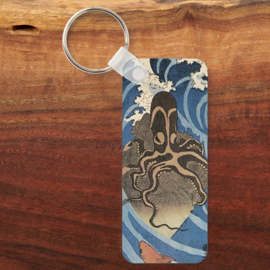  Japanse octopus en karper Sleutelhanger (Voorkant)