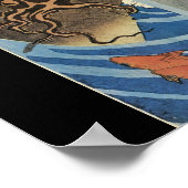 Japanse octopus en vis c. jaren '1800 (Japan) Poster (Hoek)