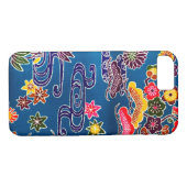Japanse Okinawan-kleurstof (Bingata) Case-Mate iPhone Case (Achterkant (Horizontaal))