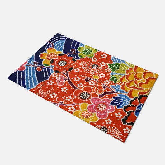 Japanse Okinawan-kleurstof (Bingata) Deurmat (Schuin)