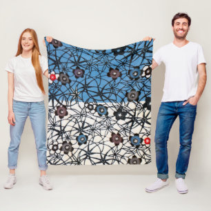 Japanse Okinawan-kleurstof (Bingata) Fleece Deken