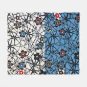 Japanse Okinawan-kleurstof (Bingata) Fleece Deken (Voorkant (Horizontaal))